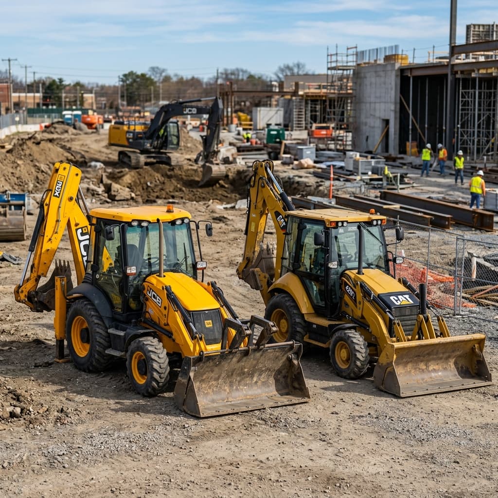 JCB vs Caterpillar: Hansı Backhoe Loader Layihəniz üçün Daha Yaxşıdır?